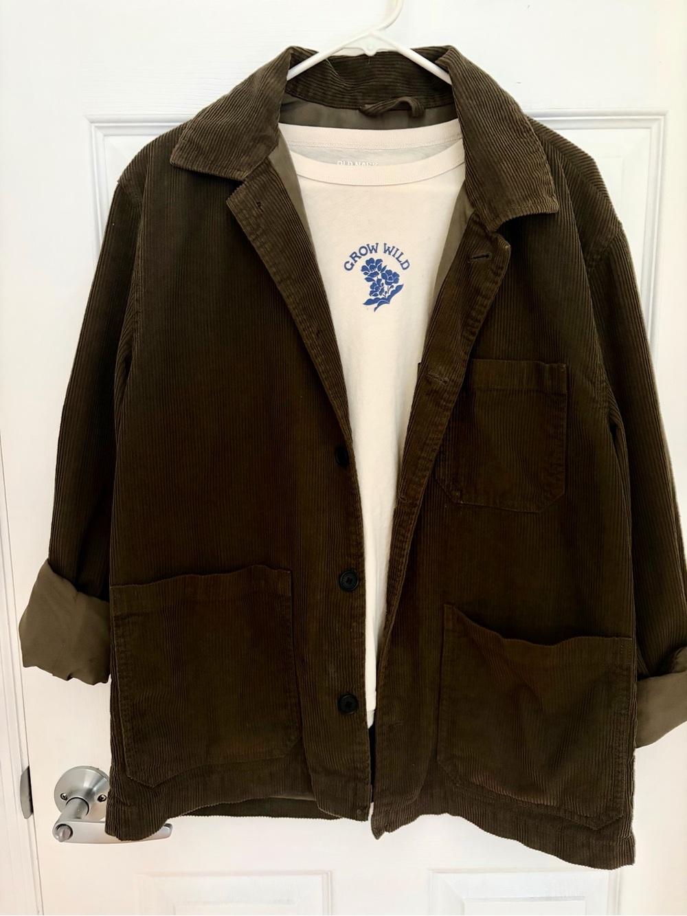 H&M Olive Corduroy Jacket